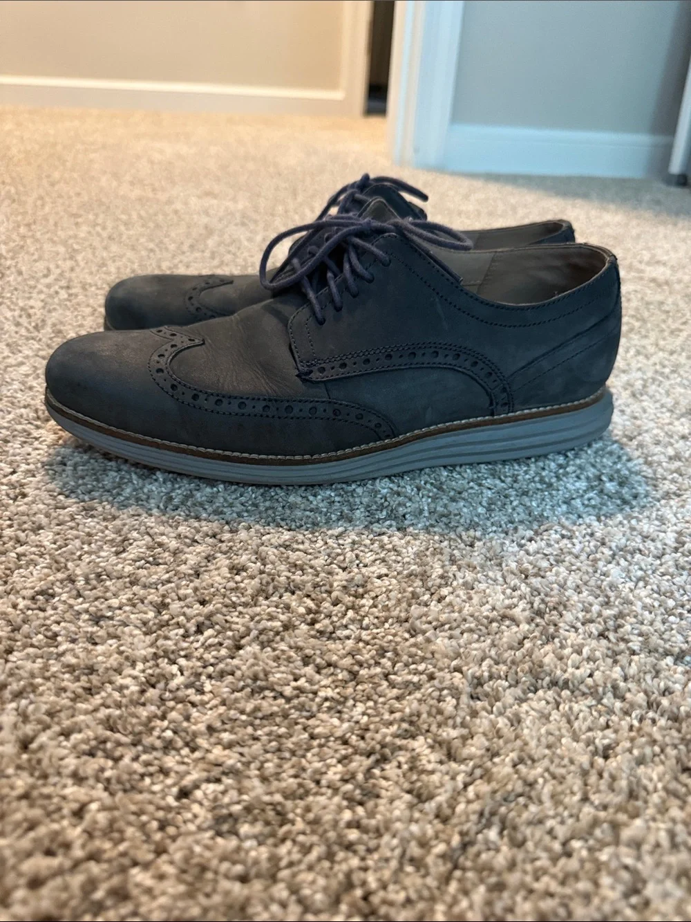 Men's Cole Haan Navy Wingtip Dress Sneakers